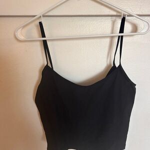Urban Outfitters Black Ribbed Twist-Front Crop Top – Size S
